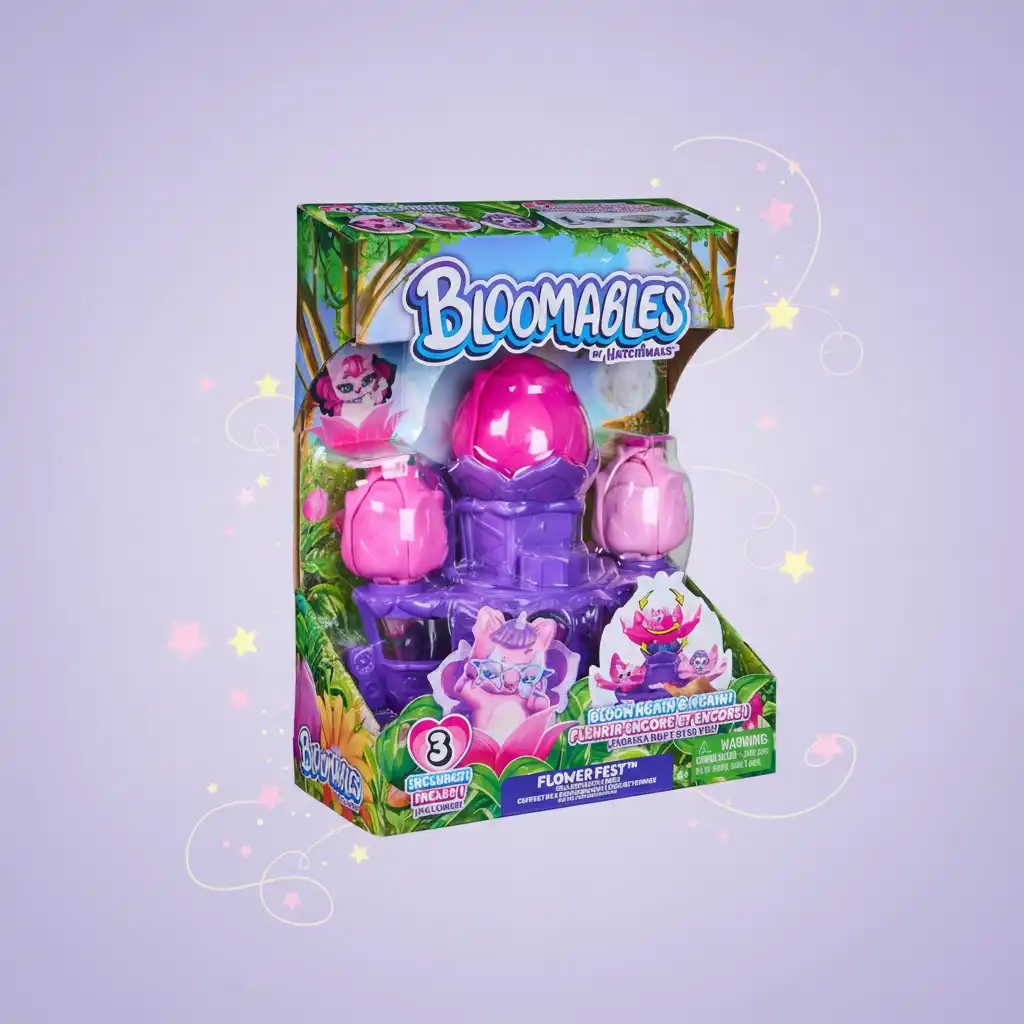 Zažijte magické rozkvétání a objevte skryté figurky Hatchimals na pódiu.