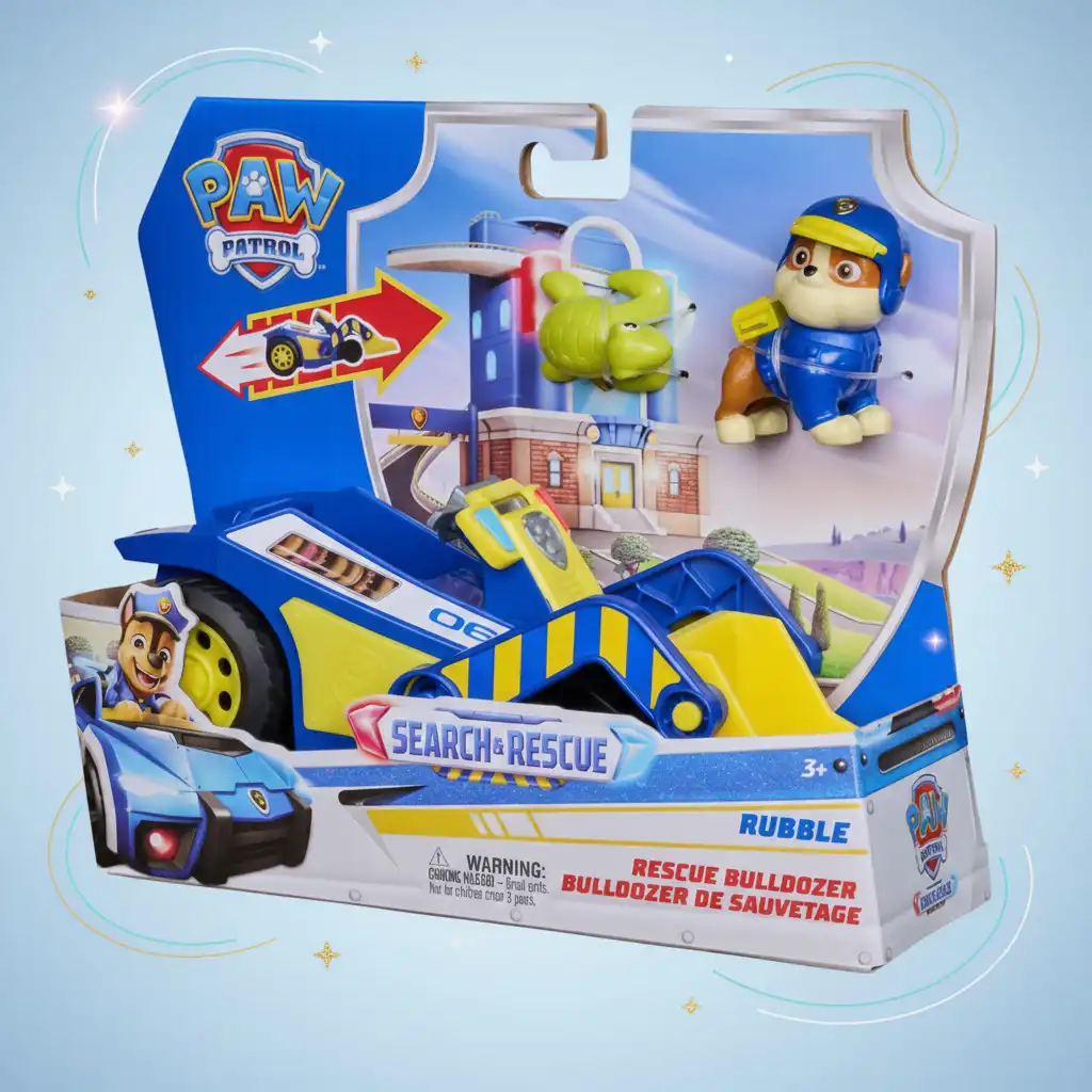 Zažijte napínavé záchranné mise s Rubblem a želvou.