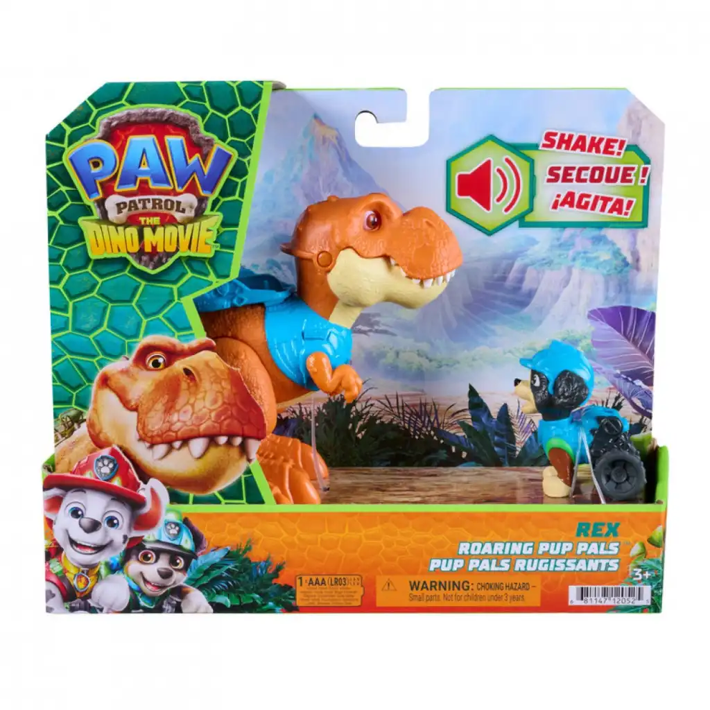 Detailní zpracování interaktivního dinosaura s autentickými zvuky.