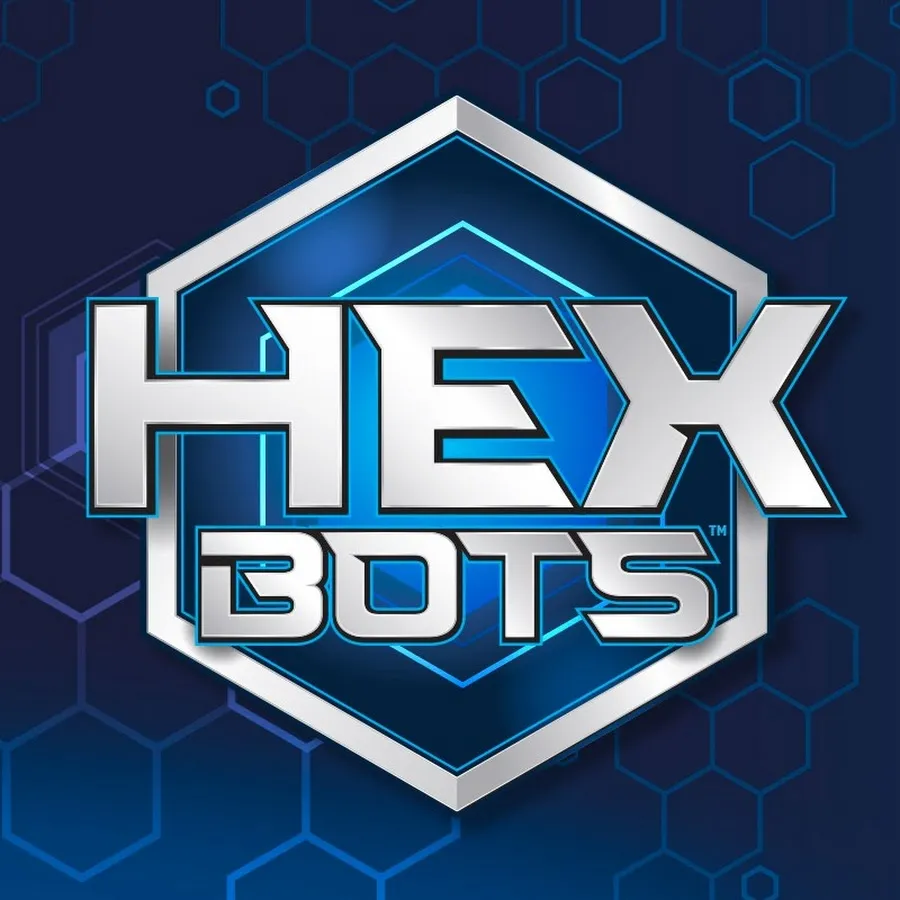 Oficiální logo Hex Bots vystřelující stonožka
